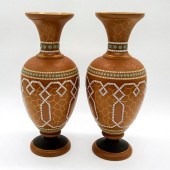 PAIR OF DOULTON LAMBETH SILICO