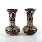 PAIR OF DOULTON LAMBETH STONEW