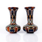 PAIR OF DOULTON LAMBETH STONEW