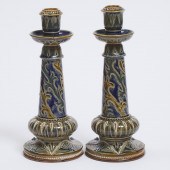 Pair of Doulton Lambeth Stonew