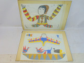 PAIR OF DRAWINGS, INUIT SUBJEC