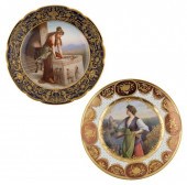 PAIR OF DRESDEN PORCELAIN CABI