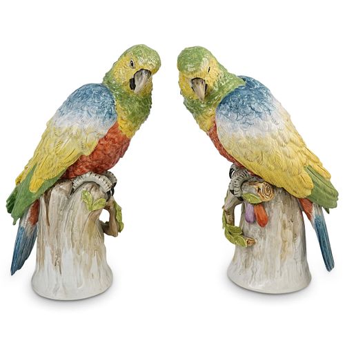 PAIR OF DRESDEN PORCELAIN