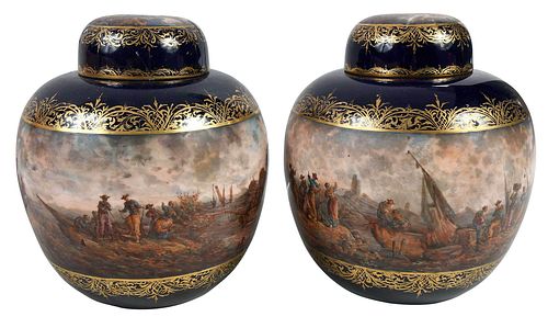 PAIR OF DRESDEN PORCELAIN