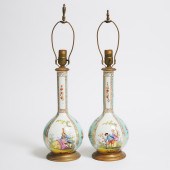 Pair of Dresden Table Lamps, p