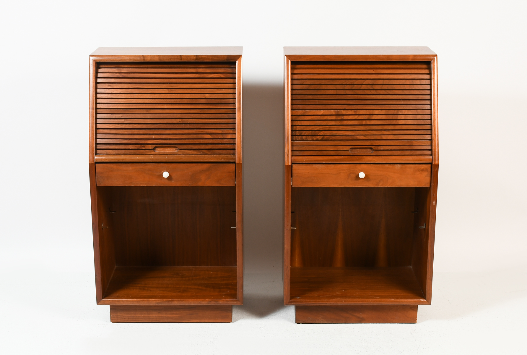 PAIR OF DREXEL DECLARATION WALNUT