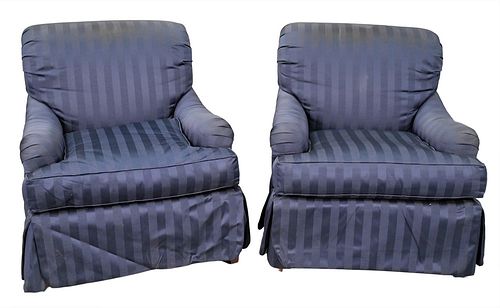 PAIR OF DREXEL HERITAGE UPHOLSTERED