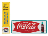 PAIR OF DRINK COCA-COLA & PEPS
