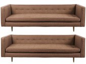 PAIR OF DUNBAR SOFASPair of Du