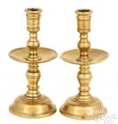 PAIR OF DUTCH BRASS HEEMSKERK