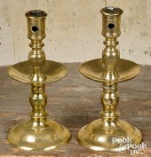 PAIR OF DUTCH BRASS HEEMSKERK