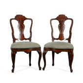PAIR OF DUTCH MARQUETRY INLAID