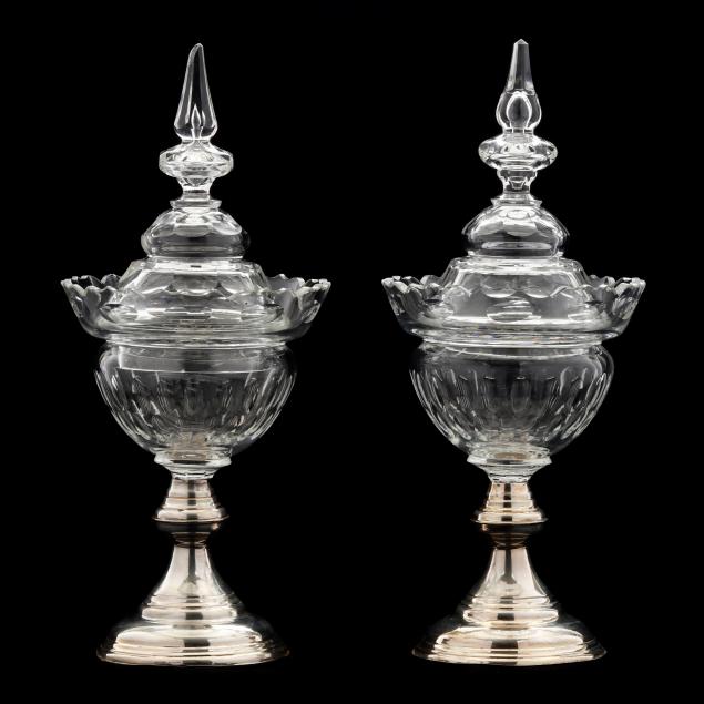 PAIR OF DUTCH SILVER MOUNTED