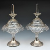 PAIR OF DUTCH SILVER MOUNTED C