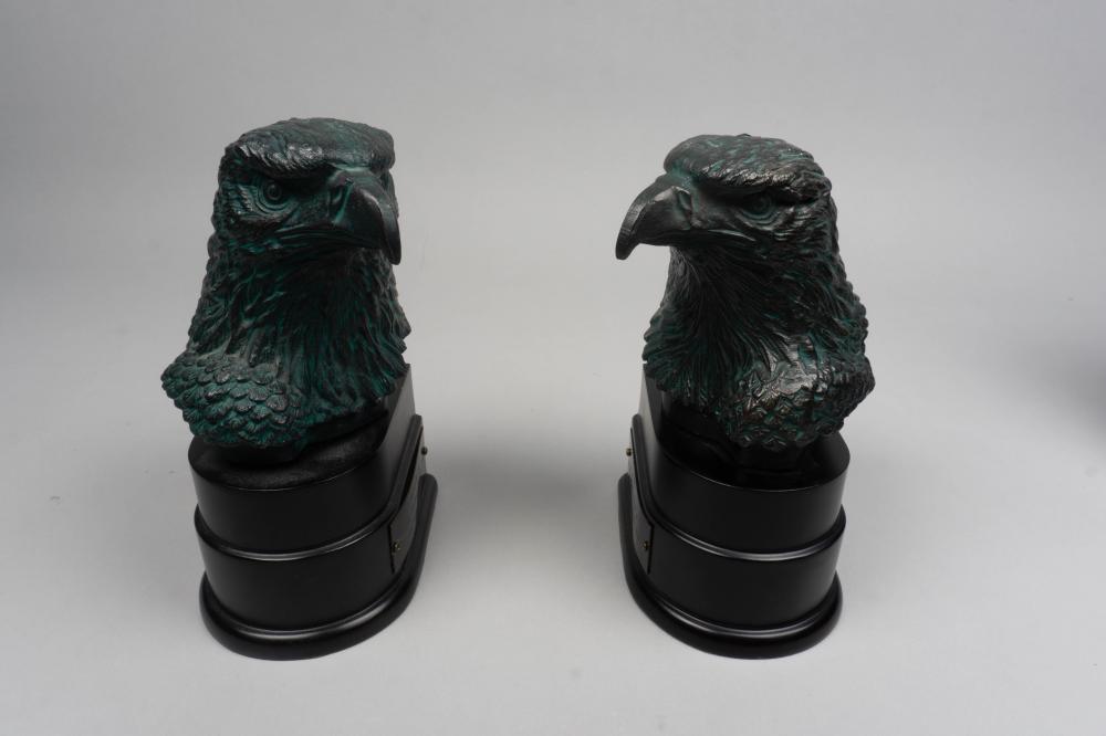PAIR OF EAGLE BOOKENDS PRESENTED TO