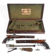 PAIR OF EARLY 19C FOWLER DUELI
