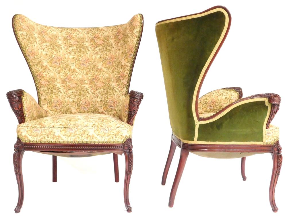 PAIR OF EARLY 20TH C. CARVED