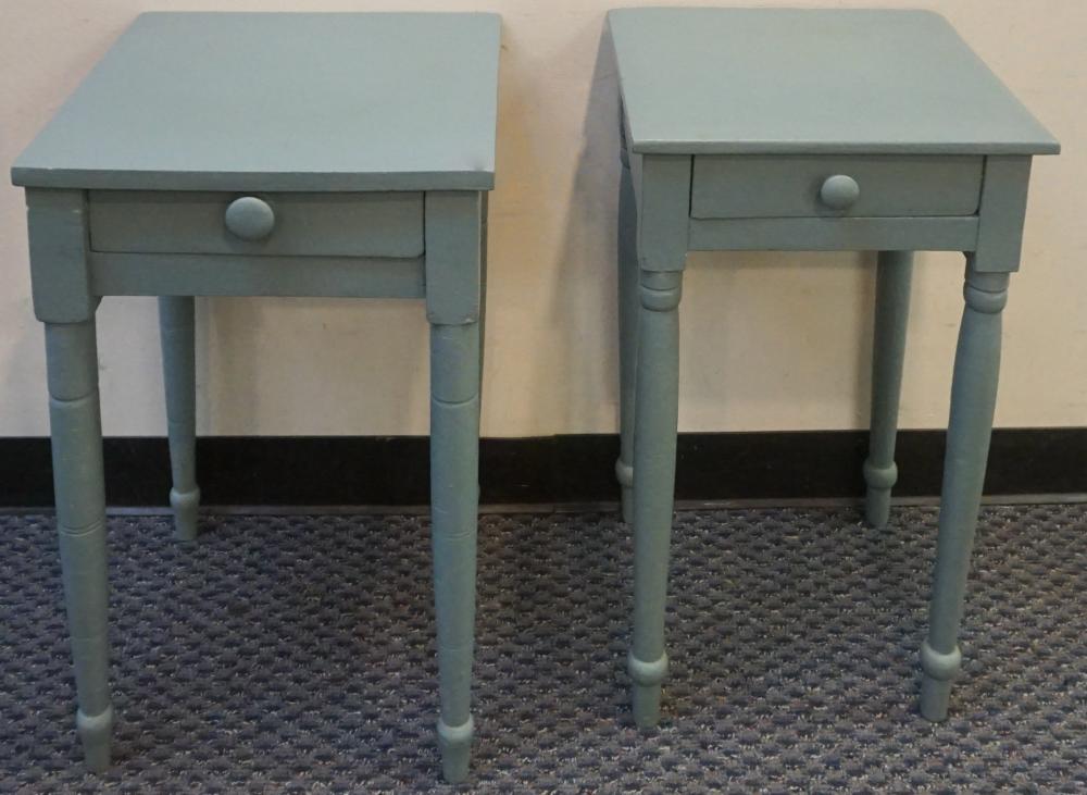 PAIR OF EARLY AMERICAN STYLE TEAL