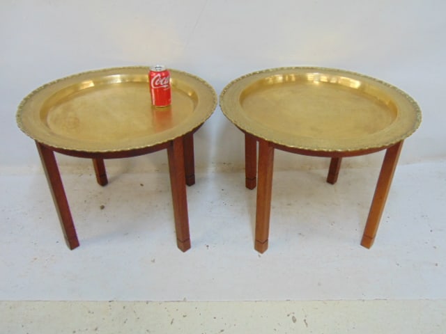 PAIR OF EARLY BRASS FILIPINO