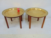 PAIR OF EARLY BRASS FILIPINO T