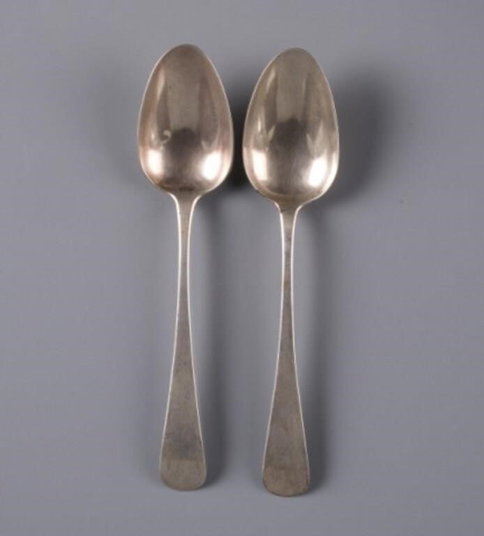 PAIR OF EARLY CANADIAN SILVER