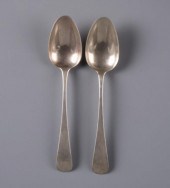 PAIR OF EARLY CANADIAN SILVER