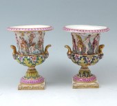 PAIR OF EARLY CAPO DI MONTE UR