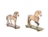 PAIR OF EARLY FOLK ART WOODEN