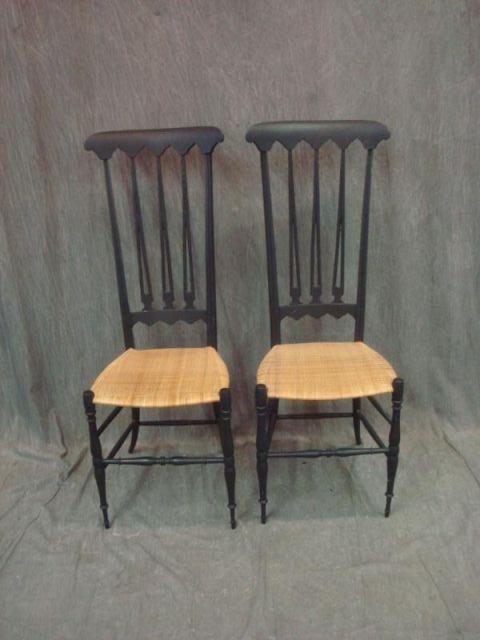 Pair of Early, High Back Chiavari