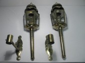 Pair of early Italian brass co