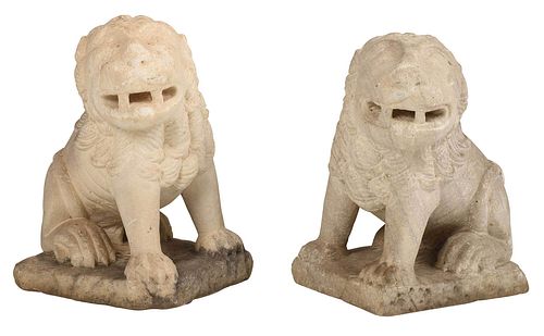 PAIR OF EARLY ITALIAN CARVED