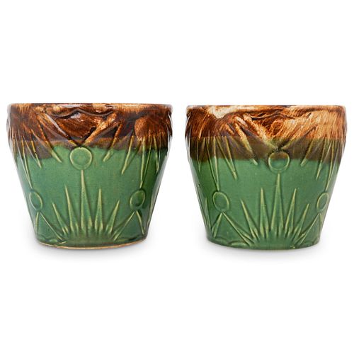 PAIR OF EARLY MCCOY CERAMIC