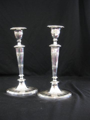 Pair of Early Sheffield Silverplate