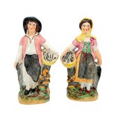 PAIR OF EARLY STAFFORDSHIRE PO