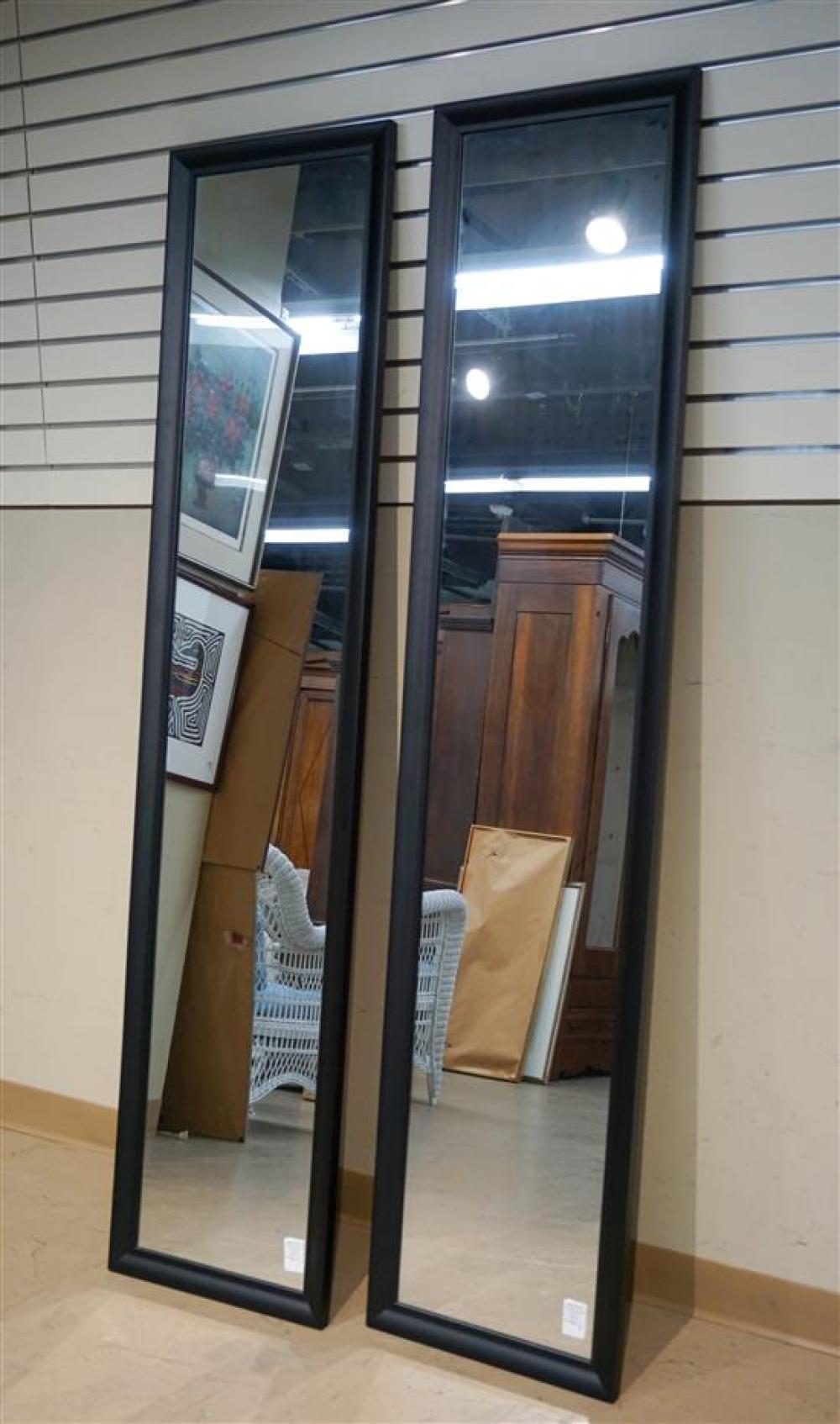 PAIR OF EBONIZED FRAME PIER