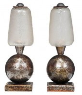 PAIR OF EDGAR BRANDT & DAUM NA