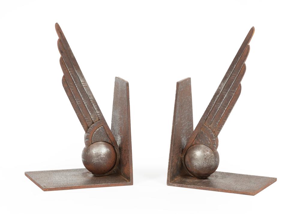 PAIR OF EDGARD BRANDT-STYLE