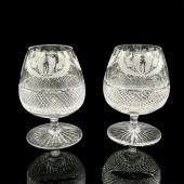 PAIR OF EDINBURGH CRYSTAL BRAN