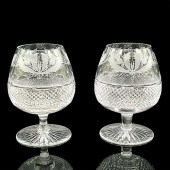 PAIR OF EDINBURGH CRYSTAL BRAN
