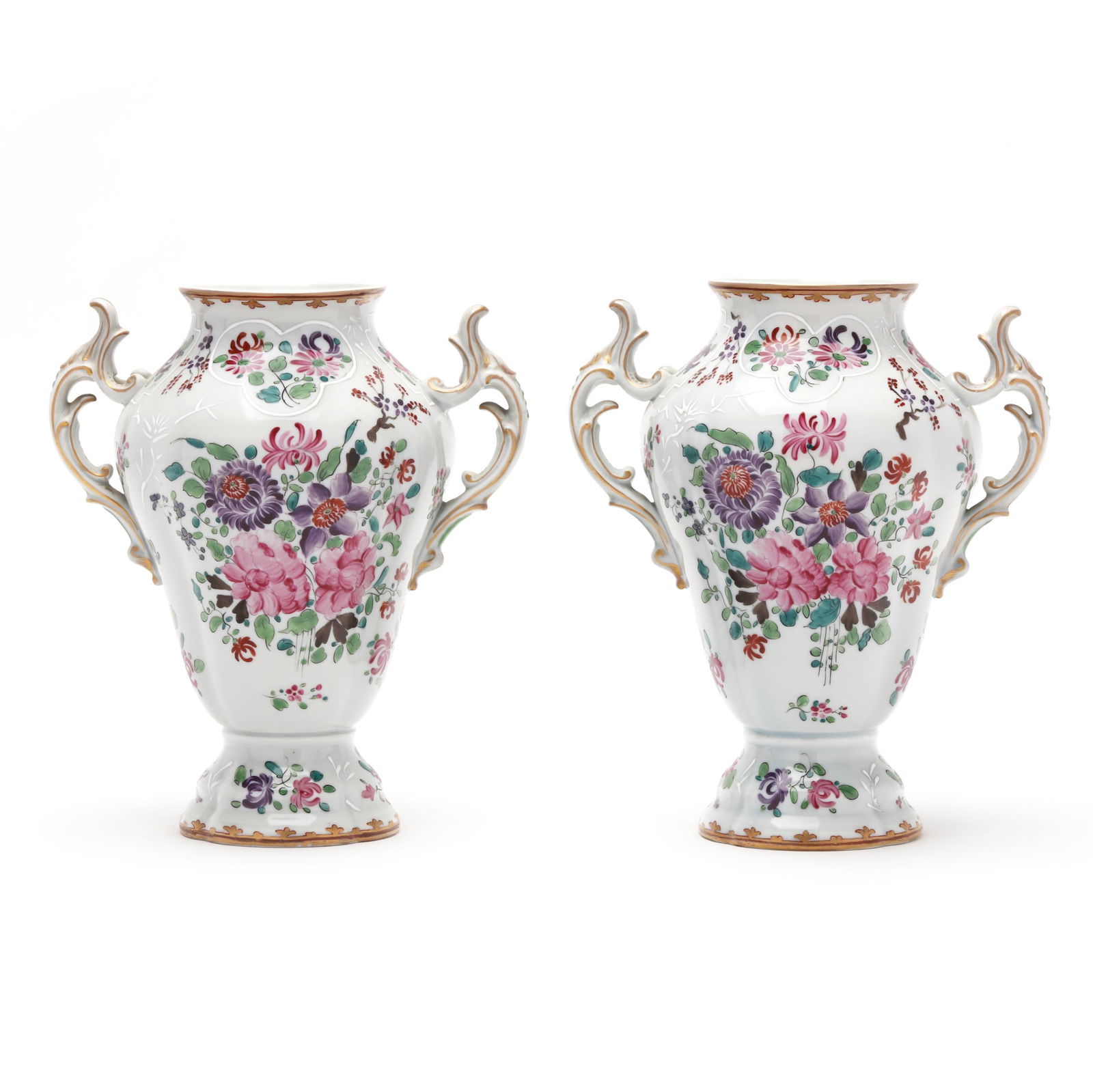 PAIR OF EDME SAMSON PORCELAIN