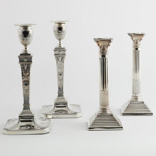 PAIR OF EDWARD VII SILVER