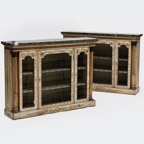 PAIR OF EDWARDIAN BRONZE-MOUNTED