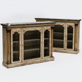 PAIR OF EDWARDIAN BRONZE-MOUNT