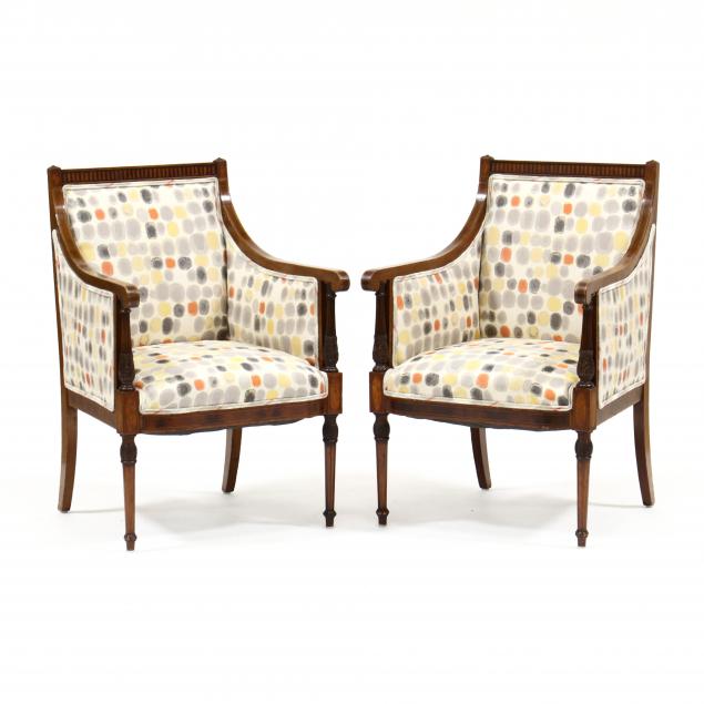 PAIR OF EDWARDIAN INLAID MAHOGANY