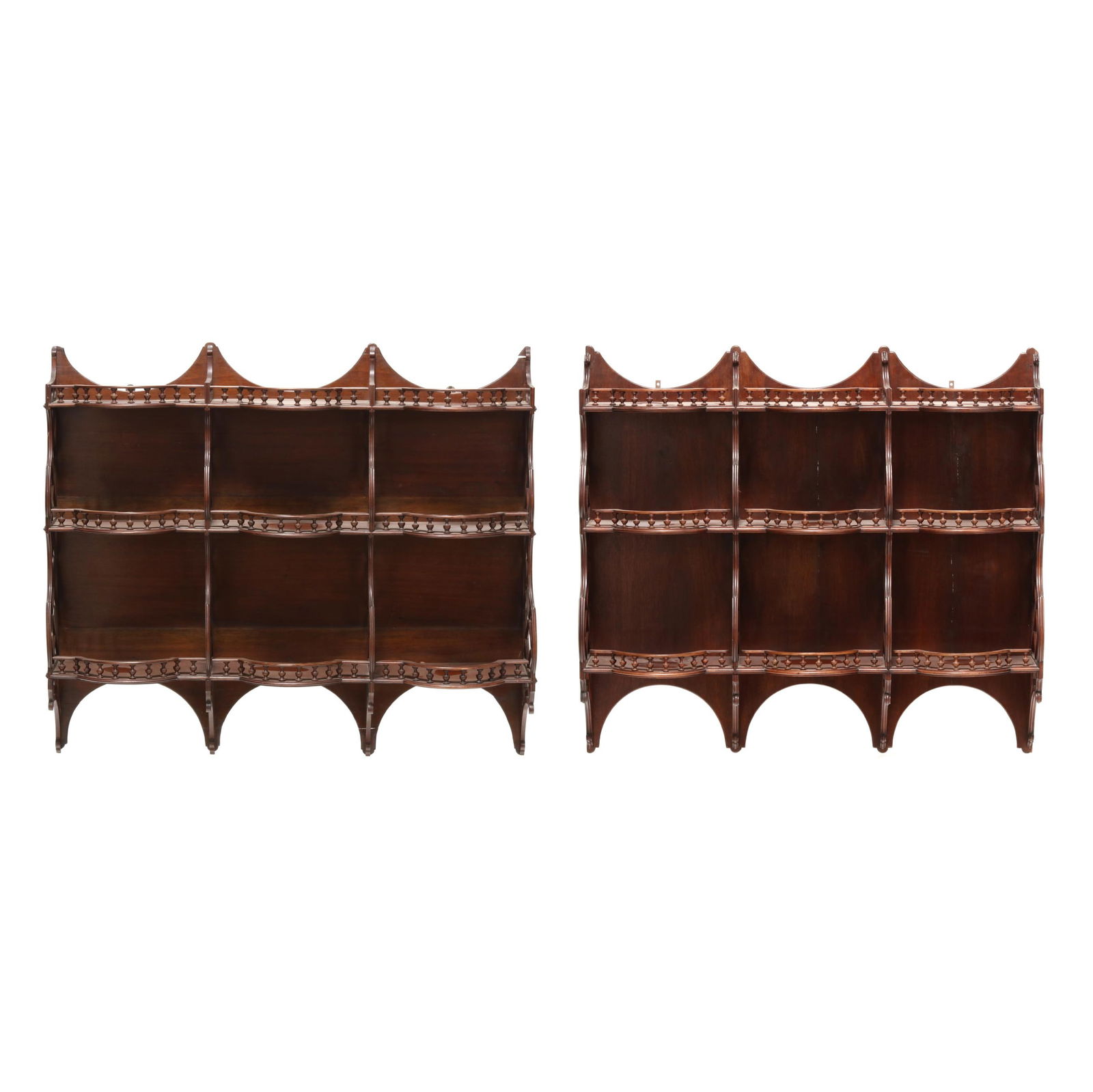 PAIR OF EDWARDIAN MAHOGANY