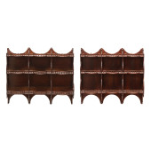 PAIR OF EDWARDIAN MAHOGANY HAN