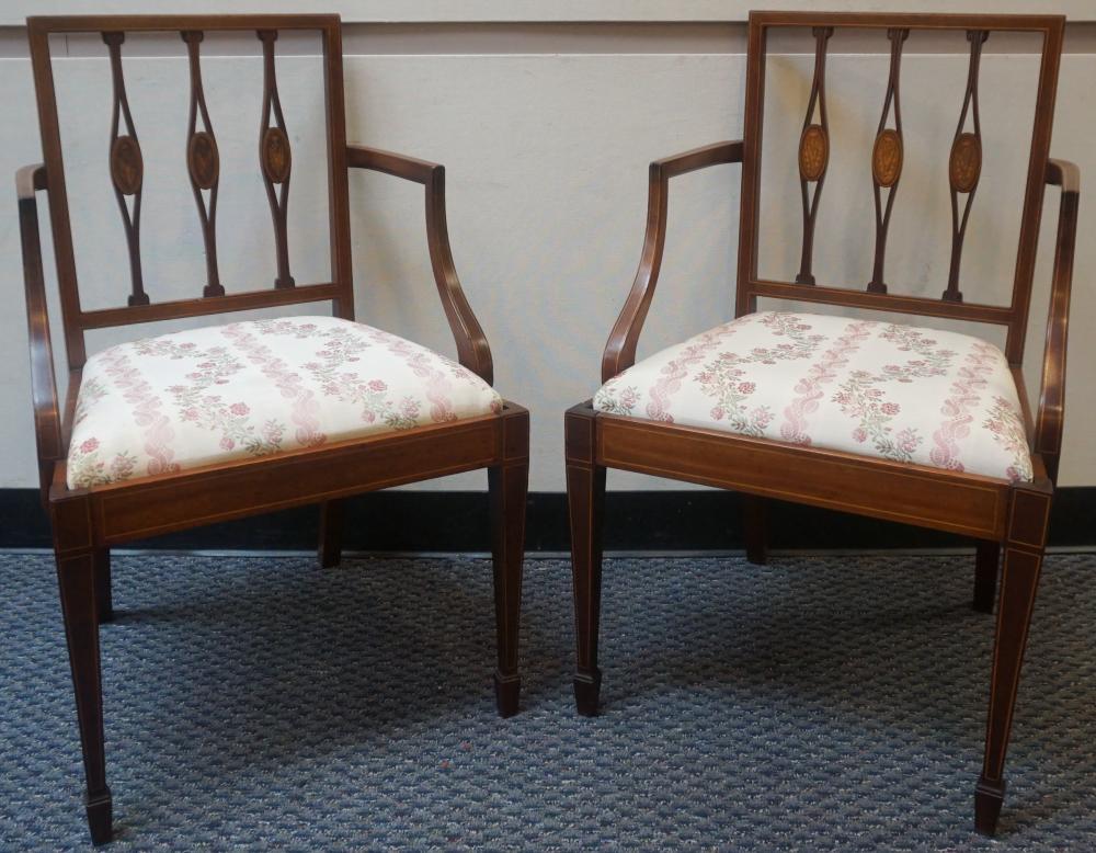 PAIR OF EDWARDIAN SATINWOOD