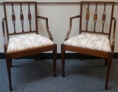 PAIR OF EDWARDIAN SATINWOOD IN
