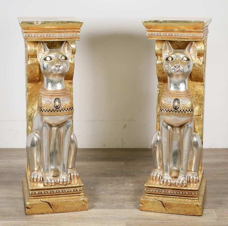 PAIR OF EGYPTIAN REVIVAL STYLE