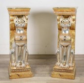 PAIR OF EGYPTIAN REVIVAL STYLE